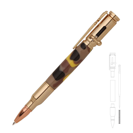 30 Caliber Bolt Action Bullet Cartridge Pen