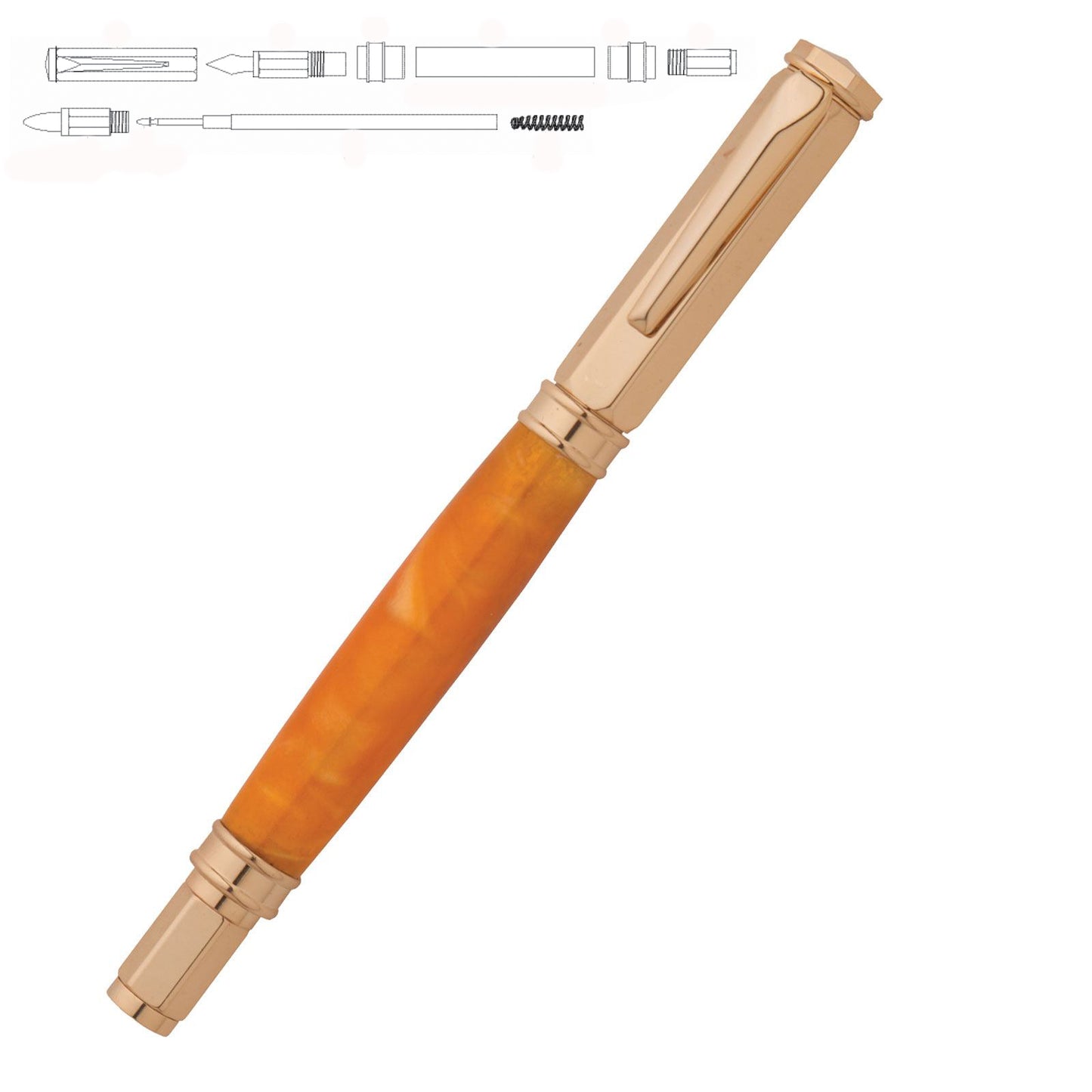 Magnetic Vertex Rollerball Pen