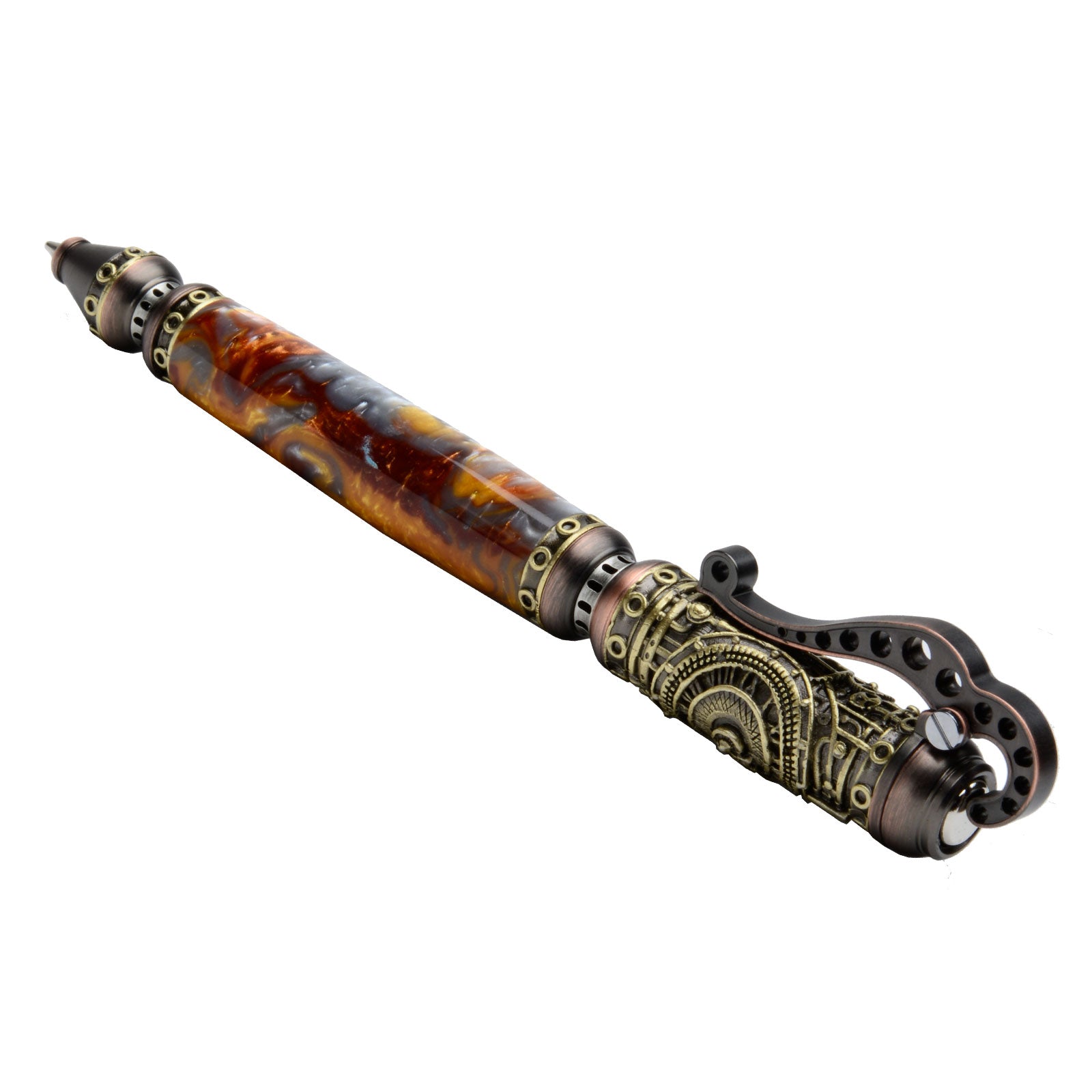 Steampump Pen in Oil Rubbed Bronze and Antique Brass Pen