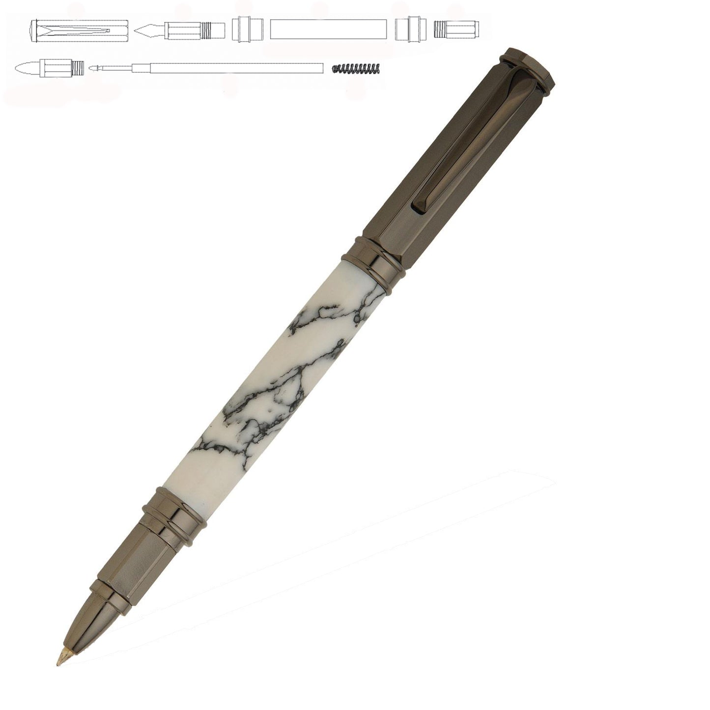 Magnetic Vertex Rollerball Pen